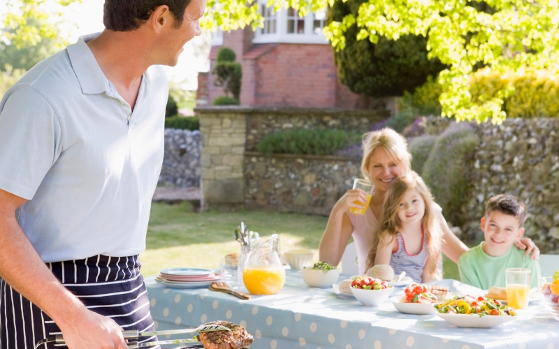 Family at Home Cooking